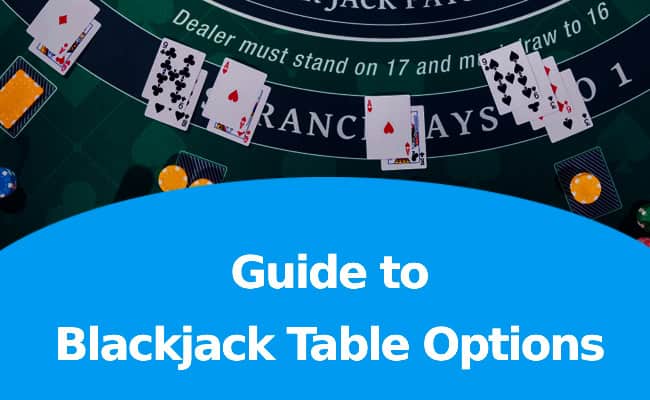 blackjack table guide